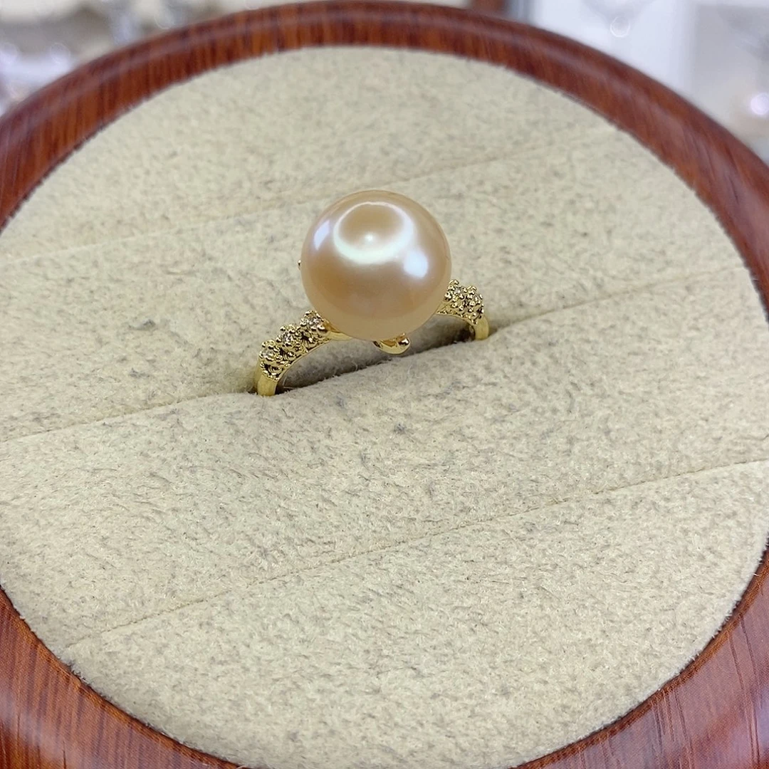 合金淡水珍珠戒指