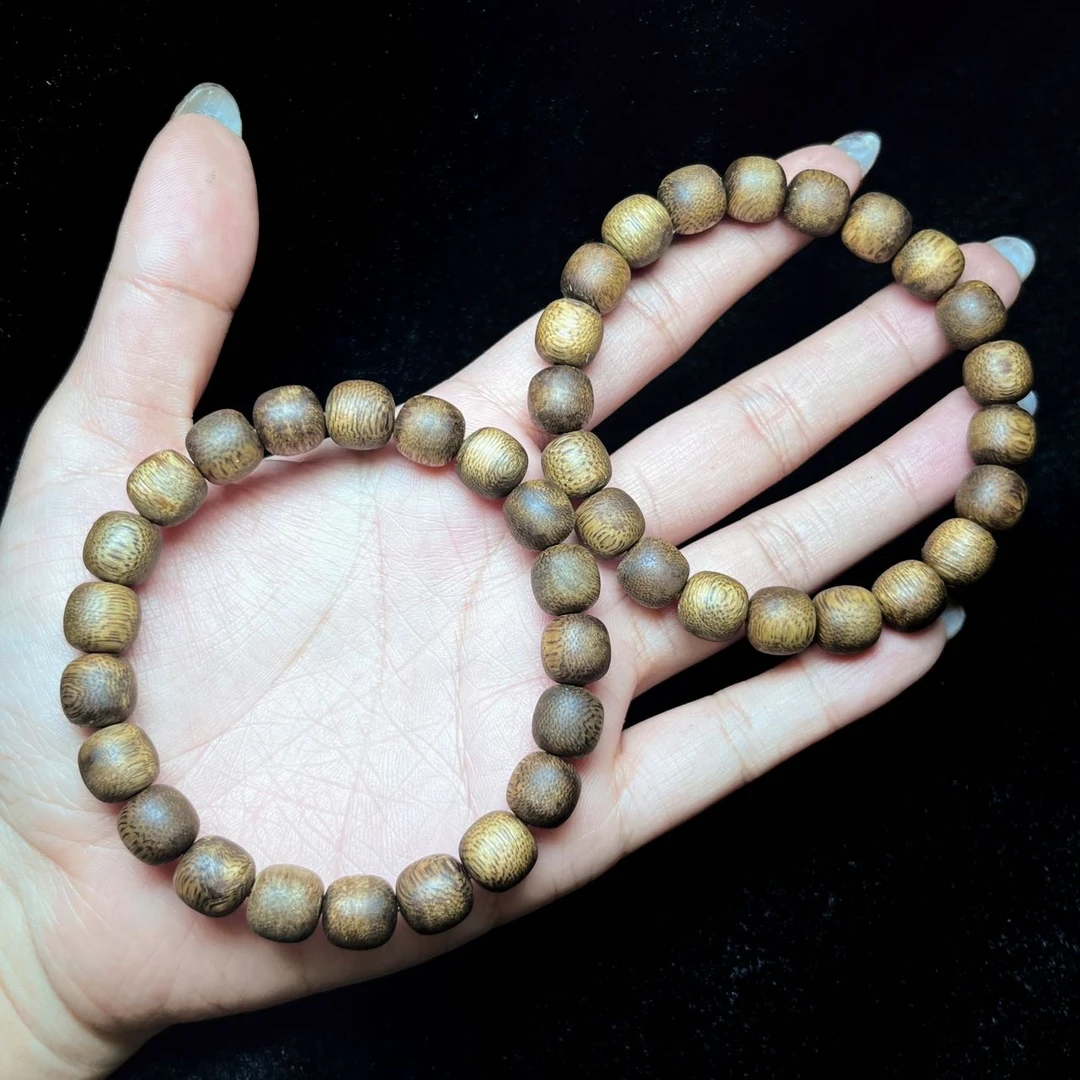 【云上叙】V08042-M-沉香单圈手串-多样性发其一-9mm（甄选）