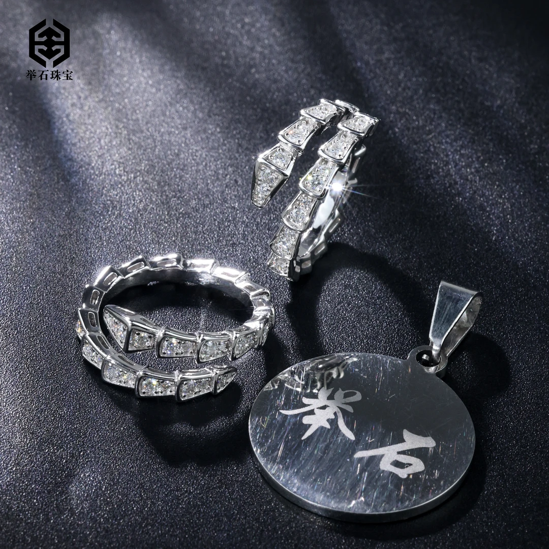 925银莫桑石银制品 【举石】X0620-9819-952莫桑钻戒指（一件/自选）N