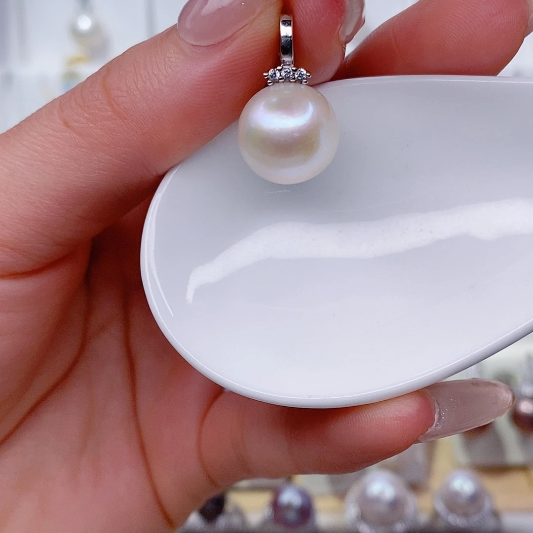 吊坠(赠链)银S925镶嵌淡水珍珠