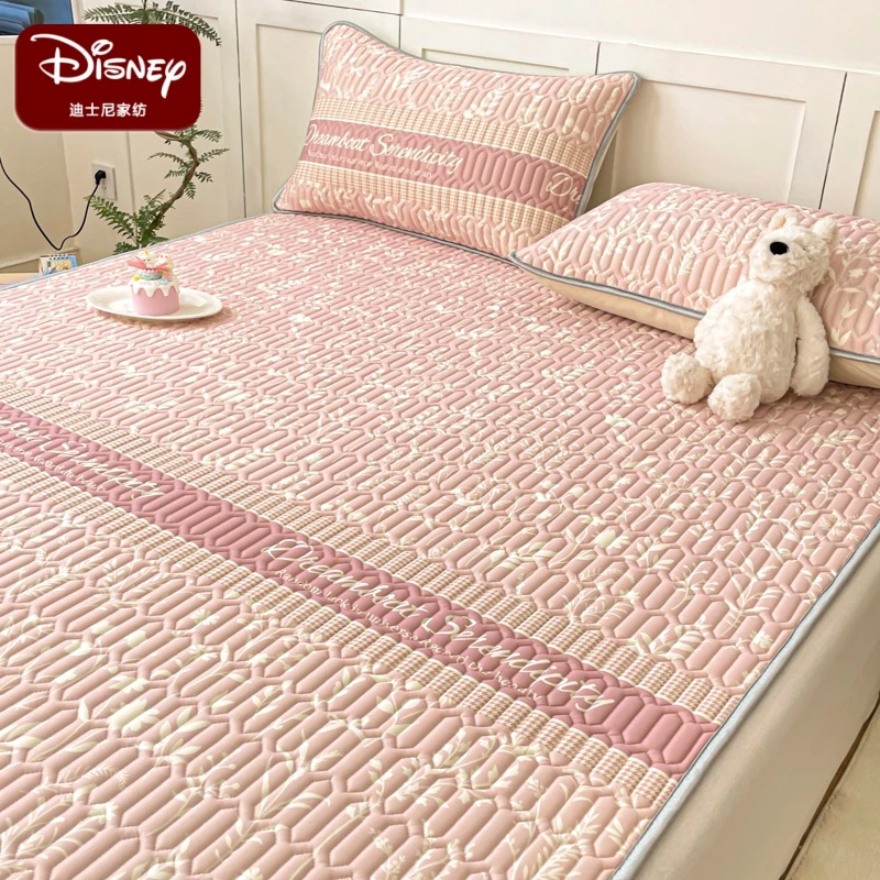 迪士尼乳胶凉席夏季凉席三件套家用夏天学生宿舍专用凉席两件套