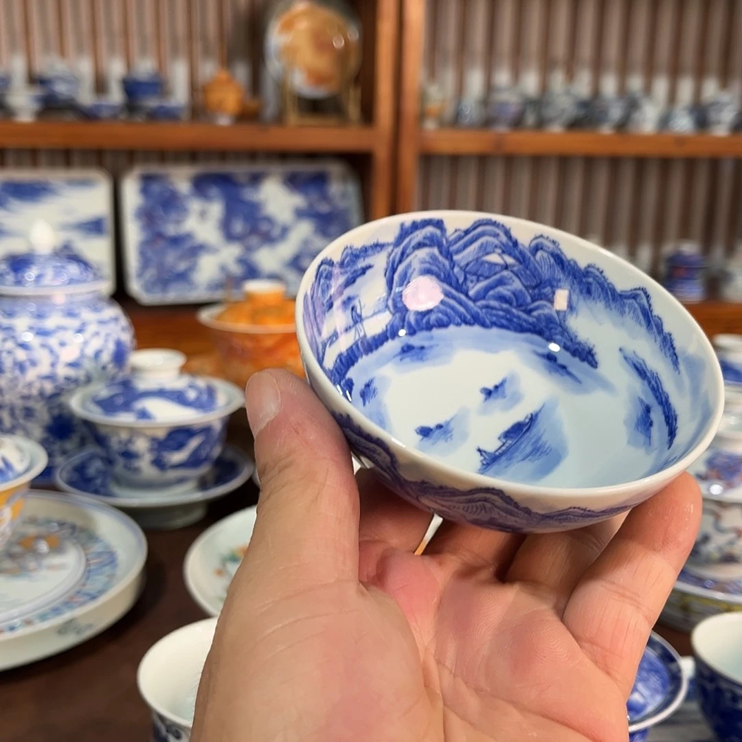 錡镇堂手工手绘绘杯