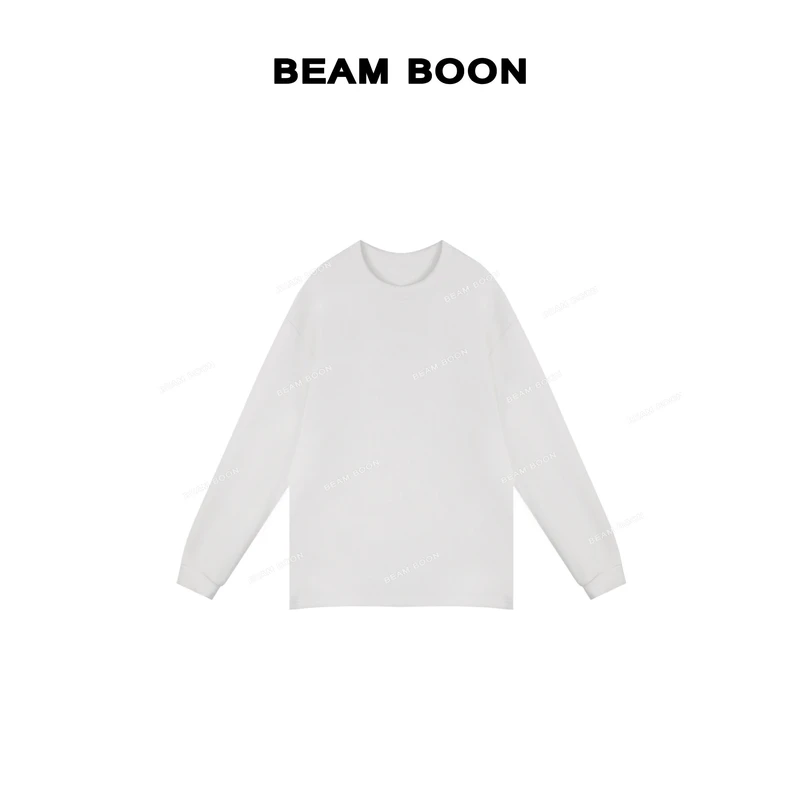Beam Boon |【黑白小T】男士秋冬王者内搭！兰精莫代尔纱休闲长袖T恤