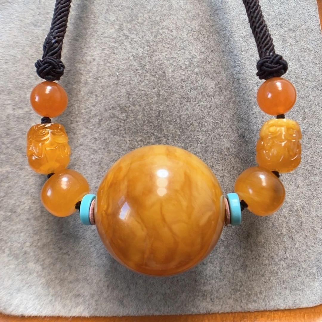 未镶嵌颈饰蜜蜡蜜蜡