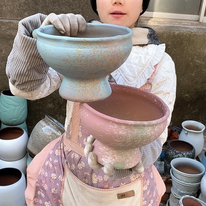 紫砂花盆正品口20高15