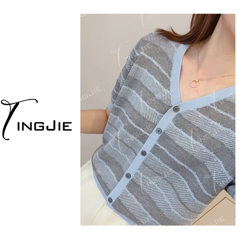 B2667短袖上衣针织毛衣上衣女