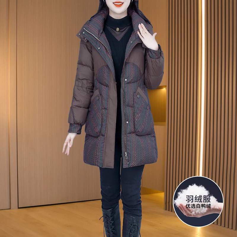 【羽绒服】17454优雅新款气质时尚减龄收腰显瘦羽绒服外套M-4XL-LIS