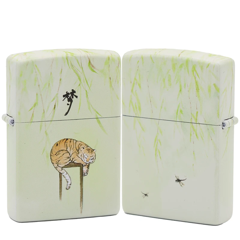 ZIPPO/之宝打火机常规【虎猫高枕无忧】原装正品煤油机DYJ1