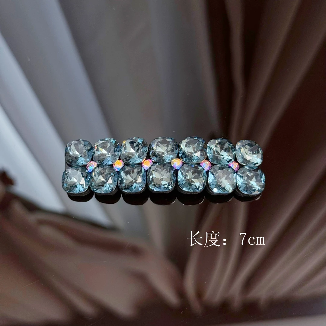 BAOSHATI/宝莎缇F-748重工超闪满钻碎发夹BB夹