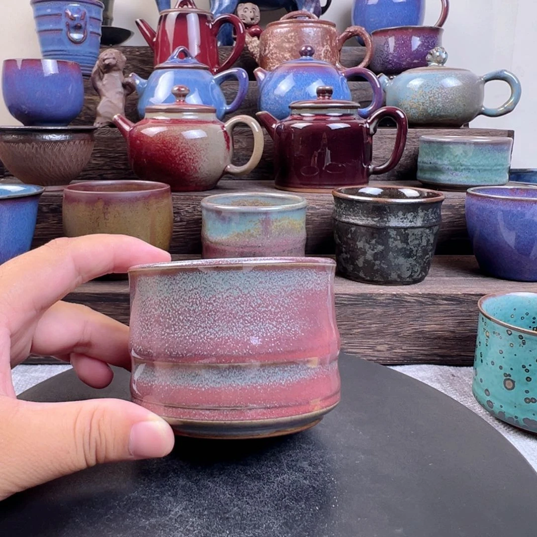 满容130双层竹节杯