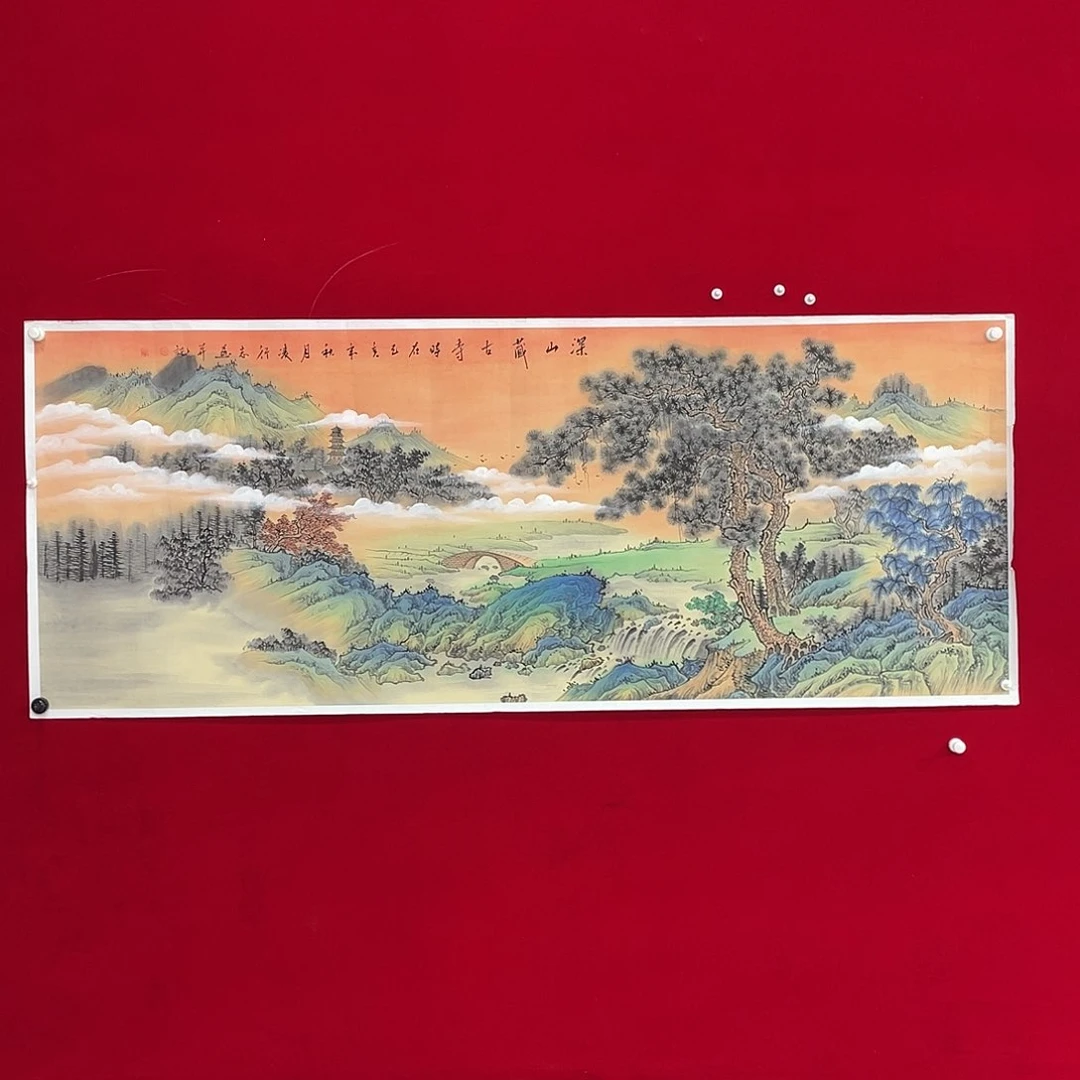 国画凌行志手绘作品