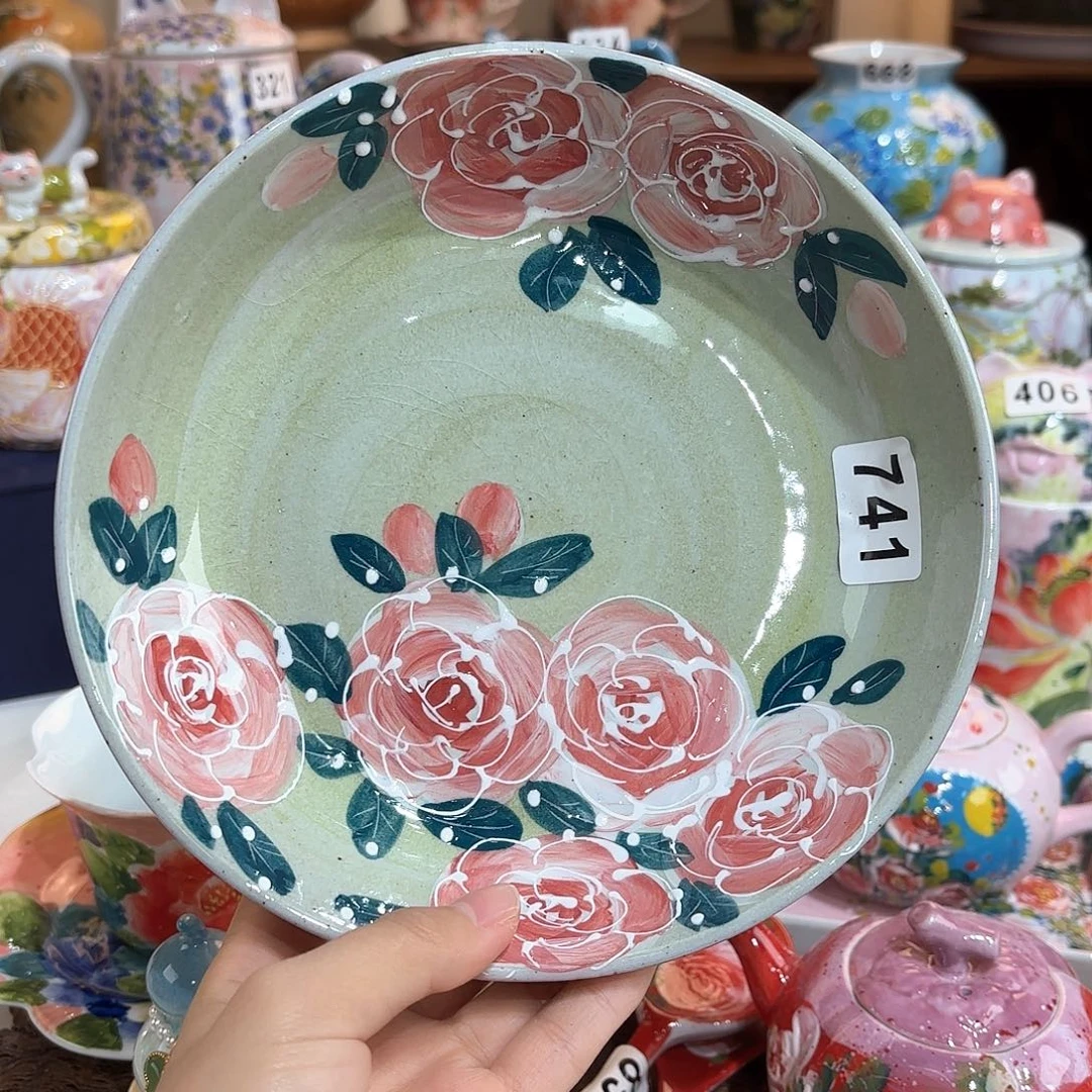 景德镇手绘高温釉下彩陶瓷茶具