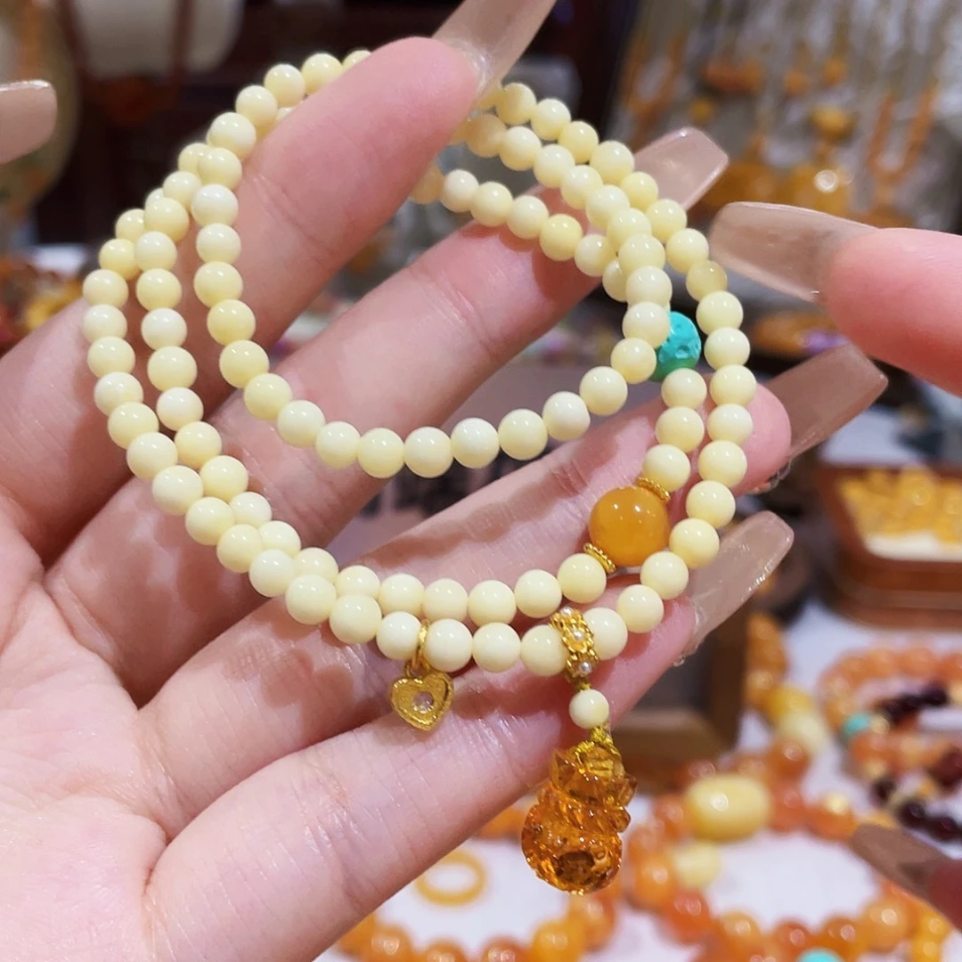 蜜蜡未镶嵌手链手串