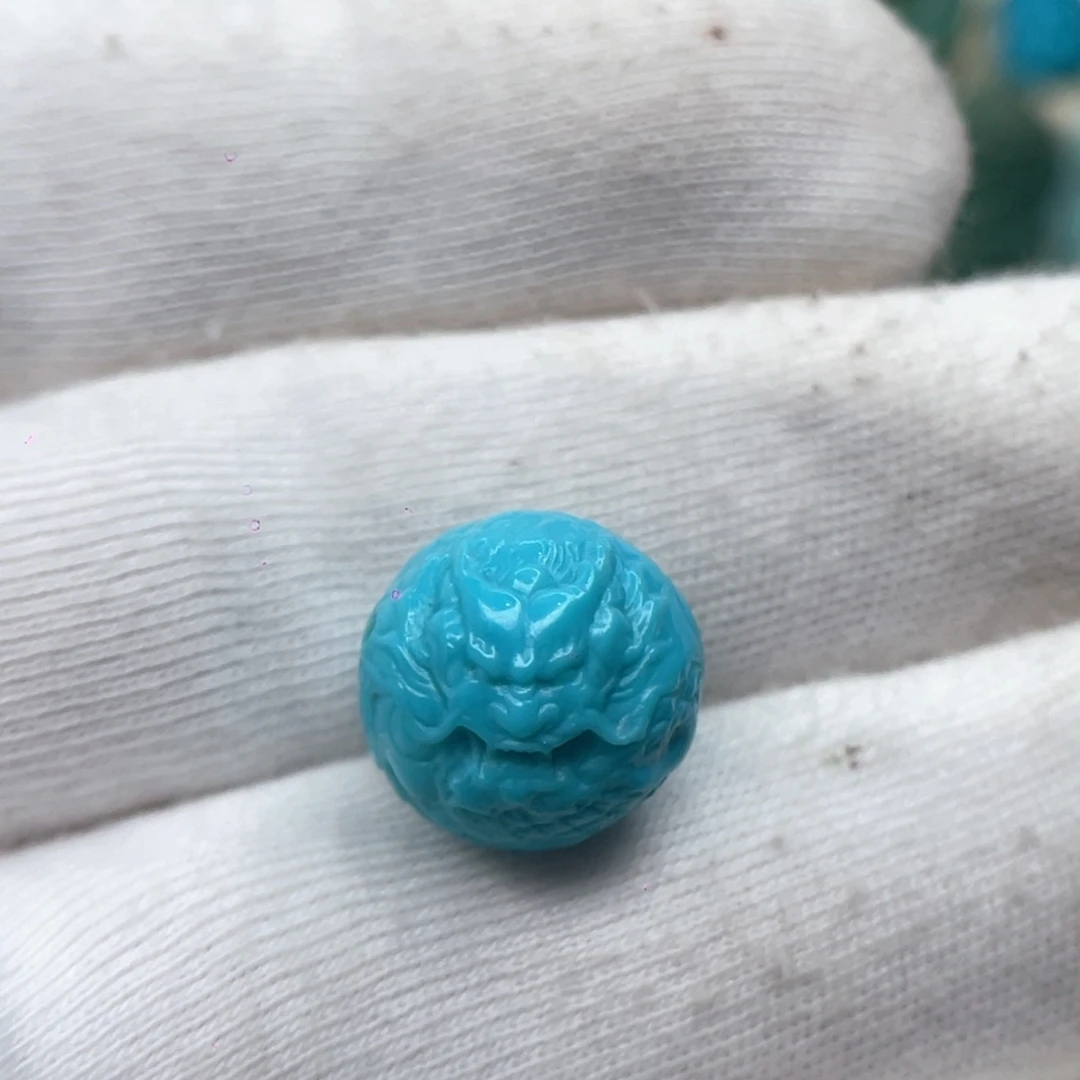 绿松石未镶嵌颈饰卡13.3