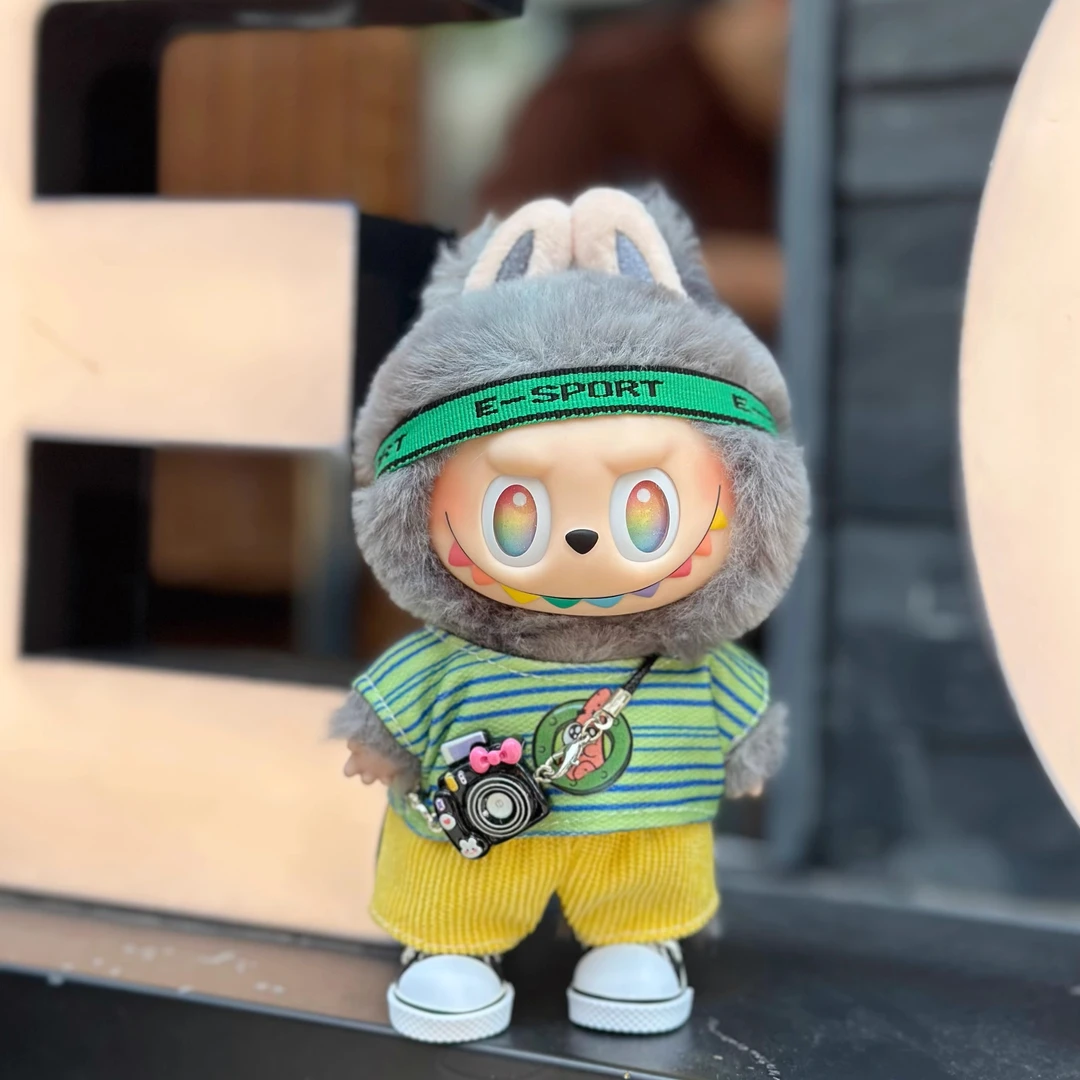 新品一二三代拉布布娃衣17CM厘米公仔玩偶运动套装替换衣服