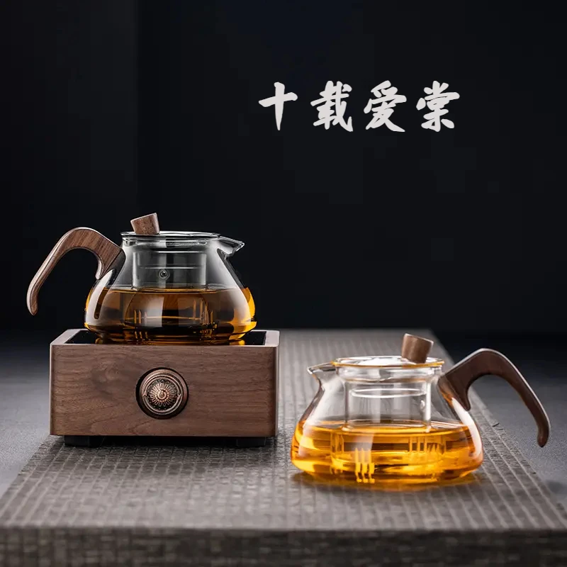 十载爱棠煮茶壶玻璃煮茶器茶具泡茶壶养生烧水壶家用电陶炉花茶壶