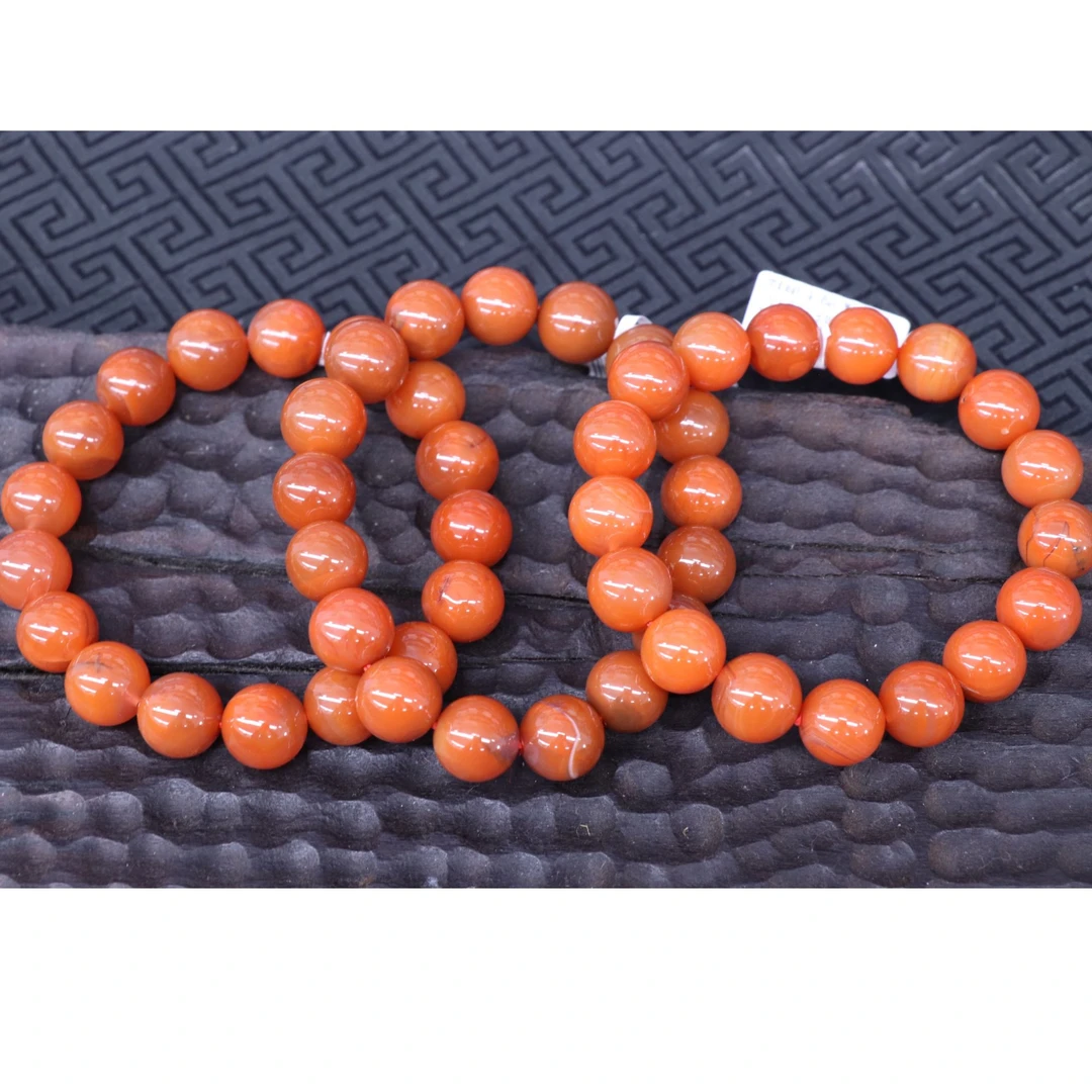 2原矿无优化天然南红冷水河单圈12mm左右随机发一件有纹慎拍