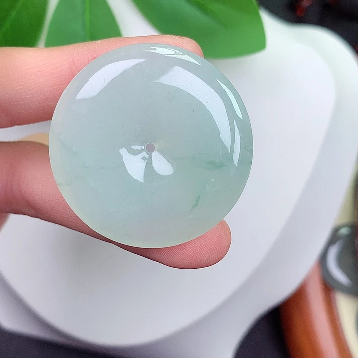 颈饰未镶嵌翡翠109号35.7-5.9mm