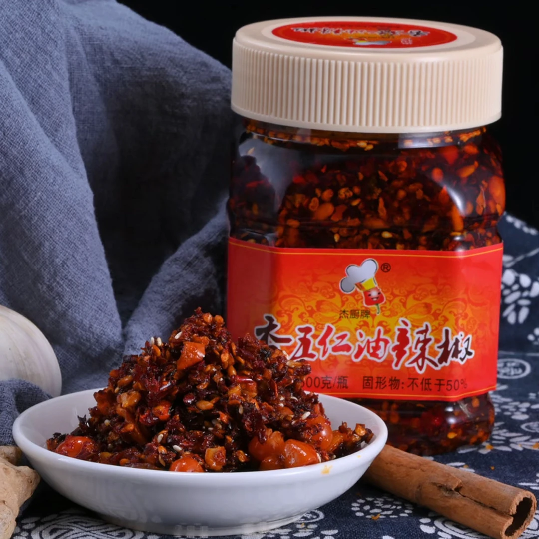 贵州特产杰厨香五仁油辣椒风味油辣椒酱凉拌黄瓜素粉调味品拌饭面