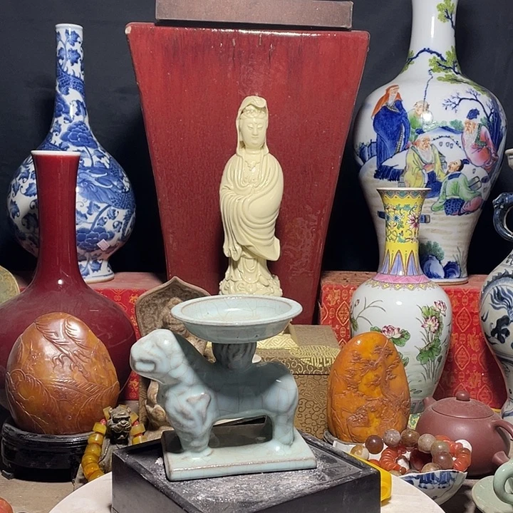 瓷片青花瓷器手工制作