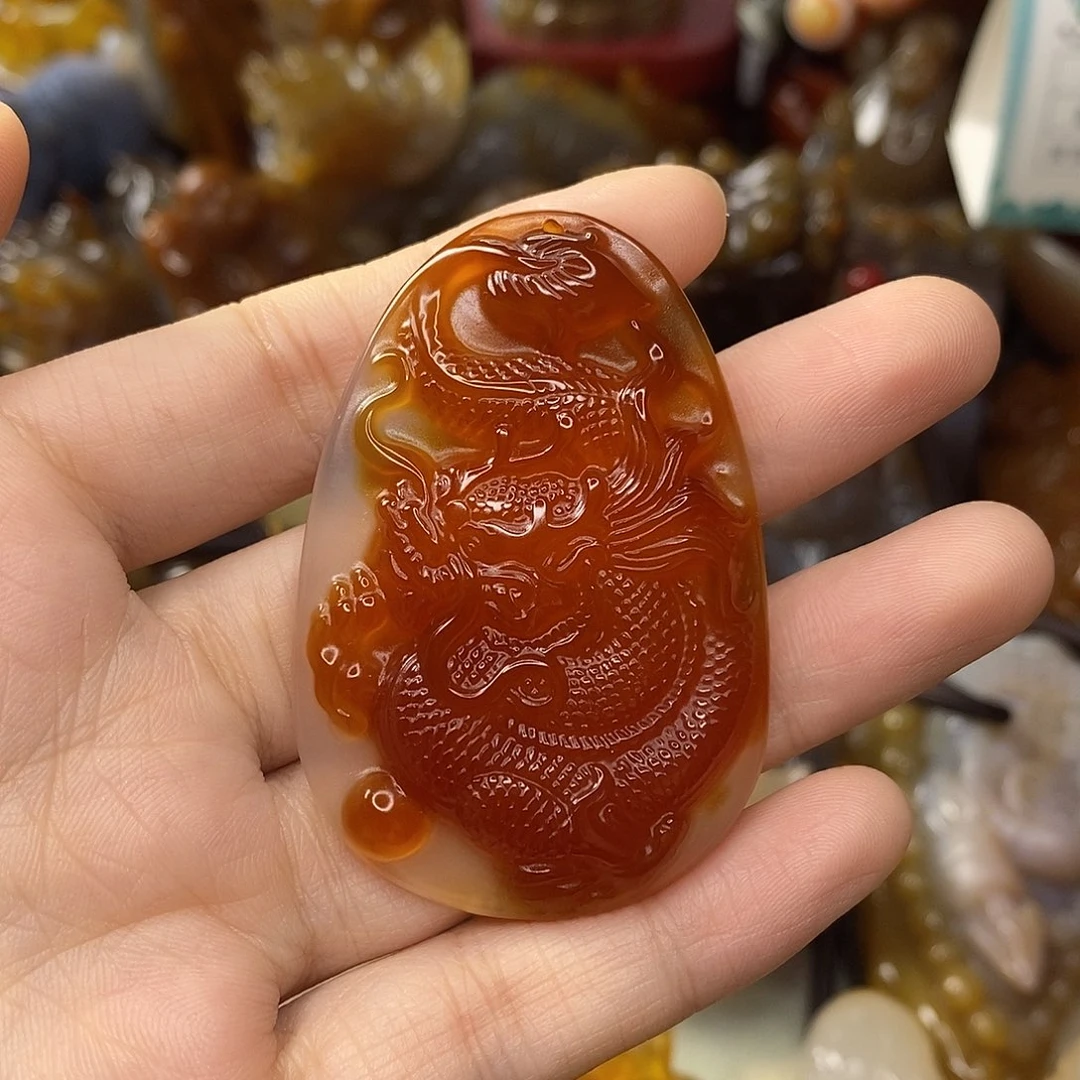玛瑙/玉髓未镶嵌吊坠