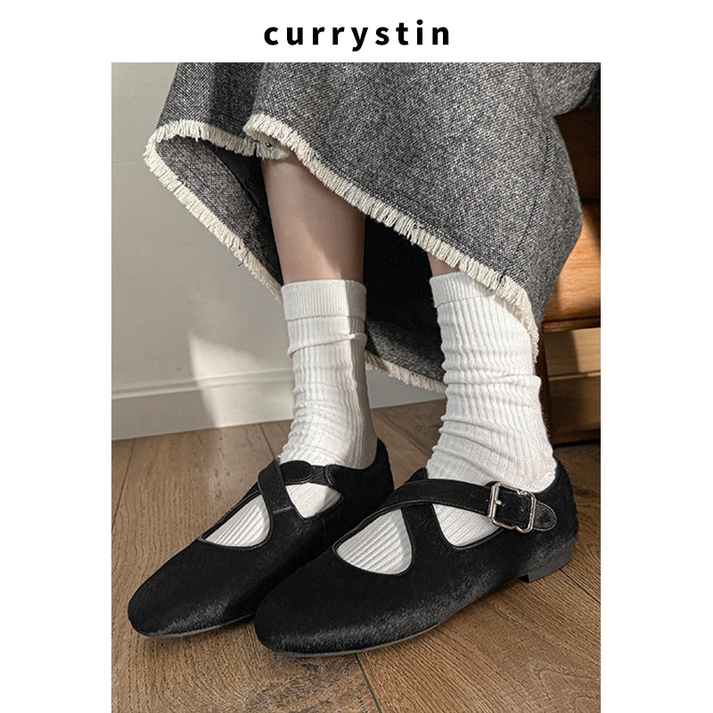 薄款豹纹夏季搭扣防滑单鞋黑色玛丽珍鞋厚底圆头中口白色百搭皮鞋