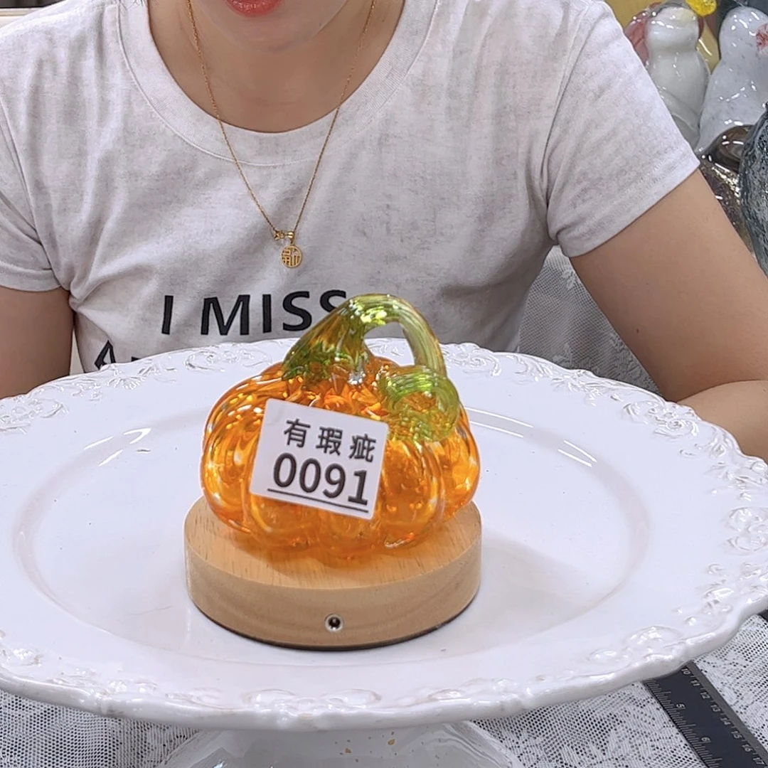 0091微瑕 家悦琉璃摆件