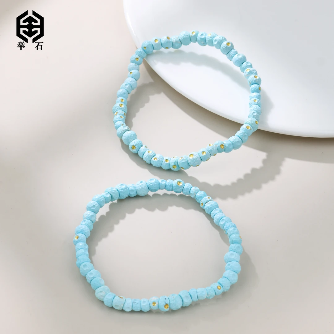 【举石精选】X03-H101-1068绿松石手串（一件/多样性发/约4mm+）u