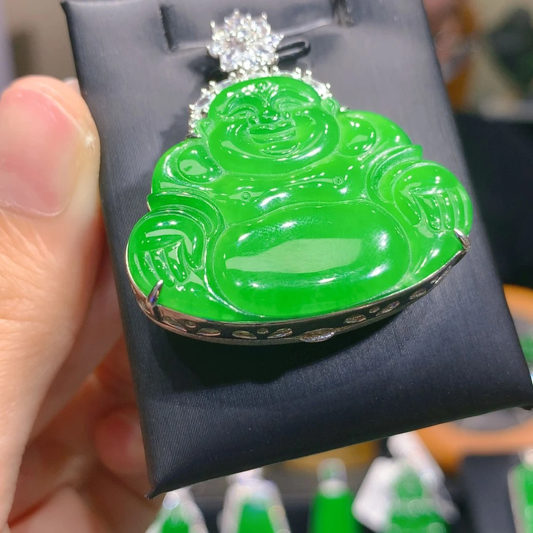 【闪购商品】翡翠银S925镶嵌颈饰4柒姐