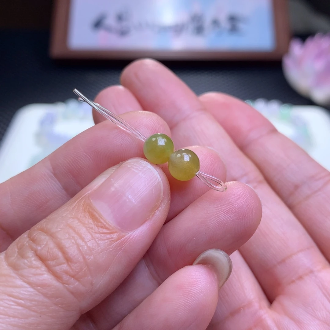未镶嵌手链翡翠翡翠珠子卡6.5