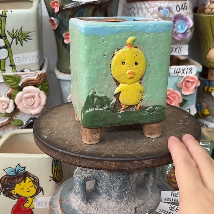 花盆紫砂粗陶材质多肉花盆