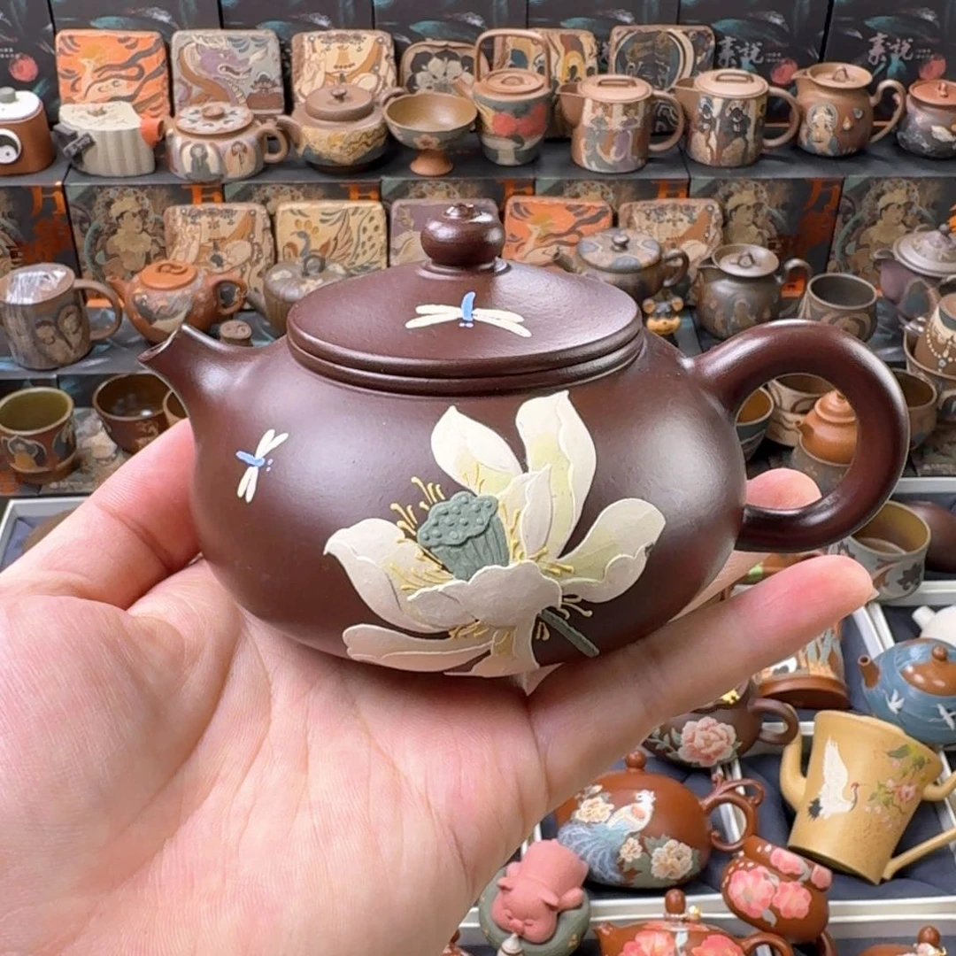 茶壶紫砂200cc原矿精工半手