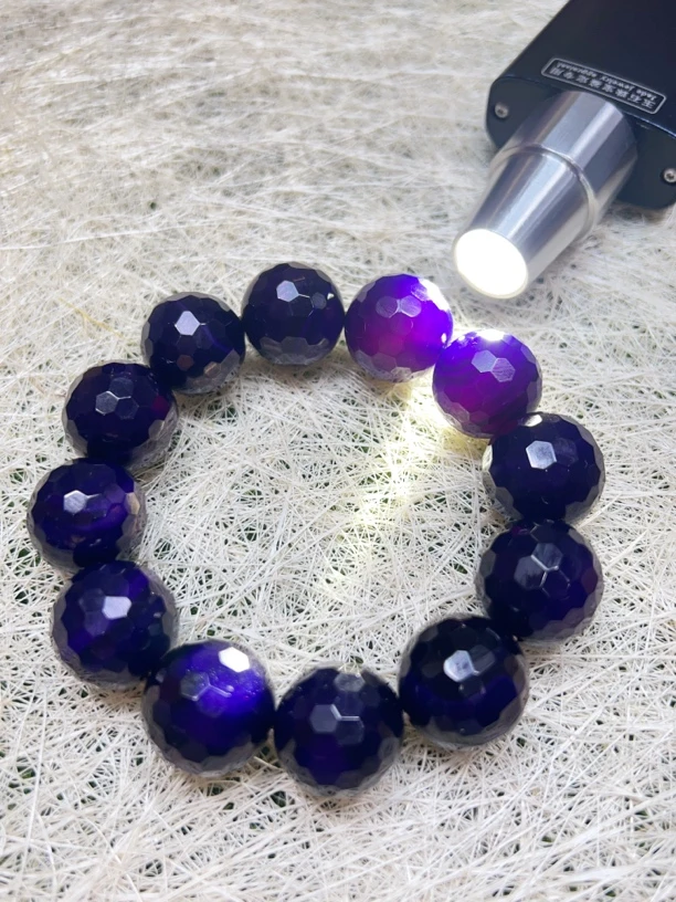 A01 精品切角工艺紫龙醇玛瑙手串20mm时尚大气