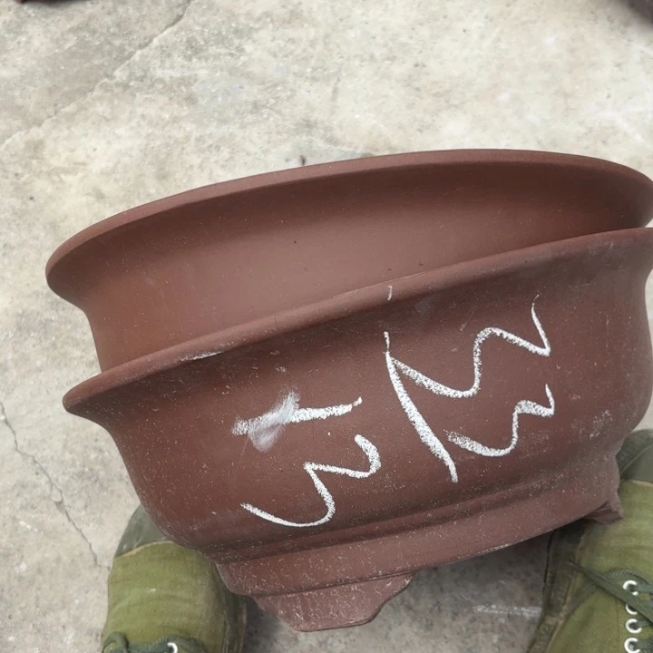 紫砂花盆紫砂的花