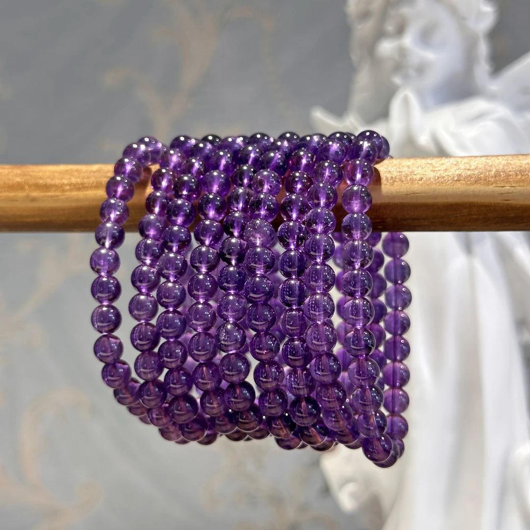 天然紫水晶手串 多样性发其一z169