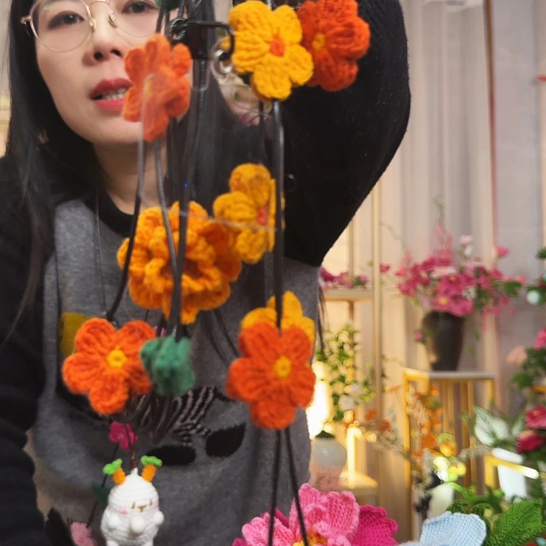 纯手工钩织手机链