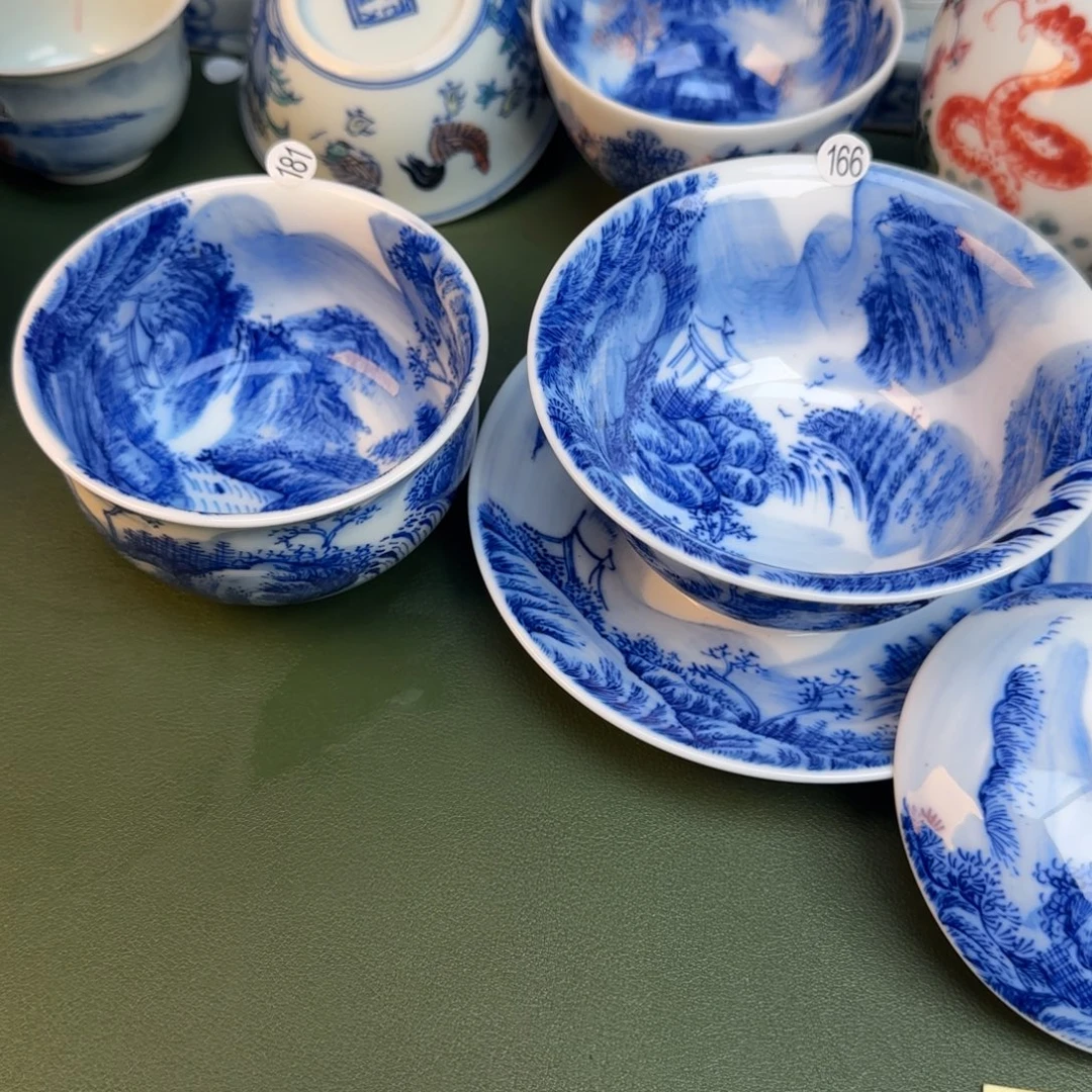 彦祖纯手工手绘茶具