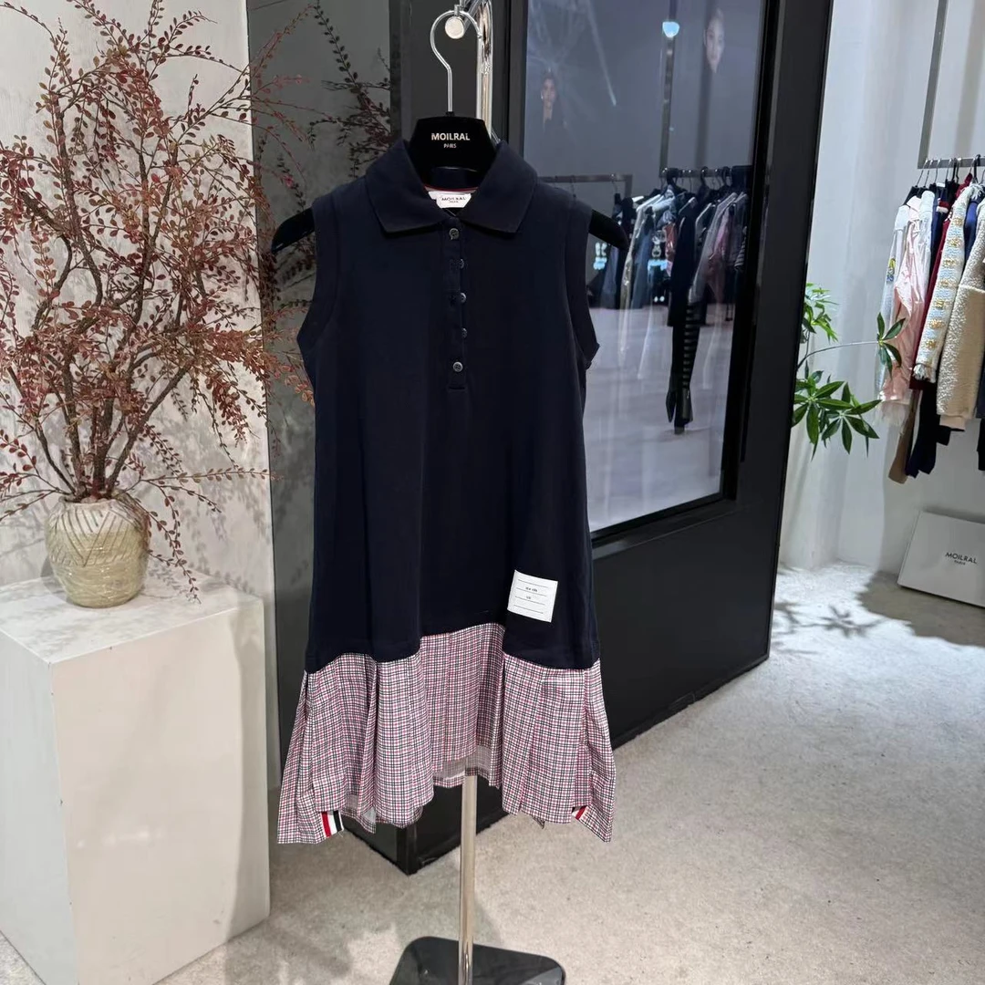 时尚休闲百搭夏季无袖针织连衣裙178