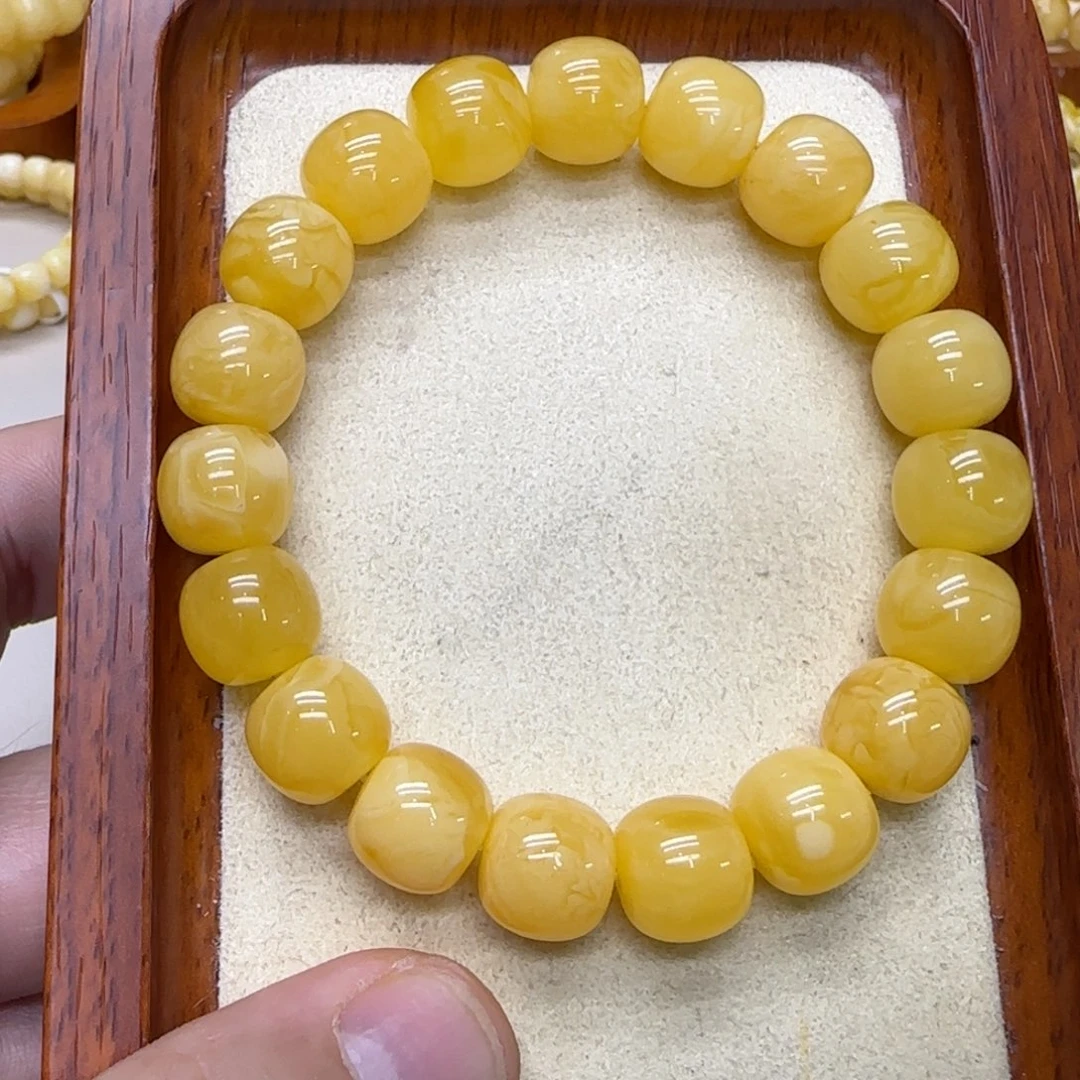 蜜蜡未镶嵌手串蜜蜡手串