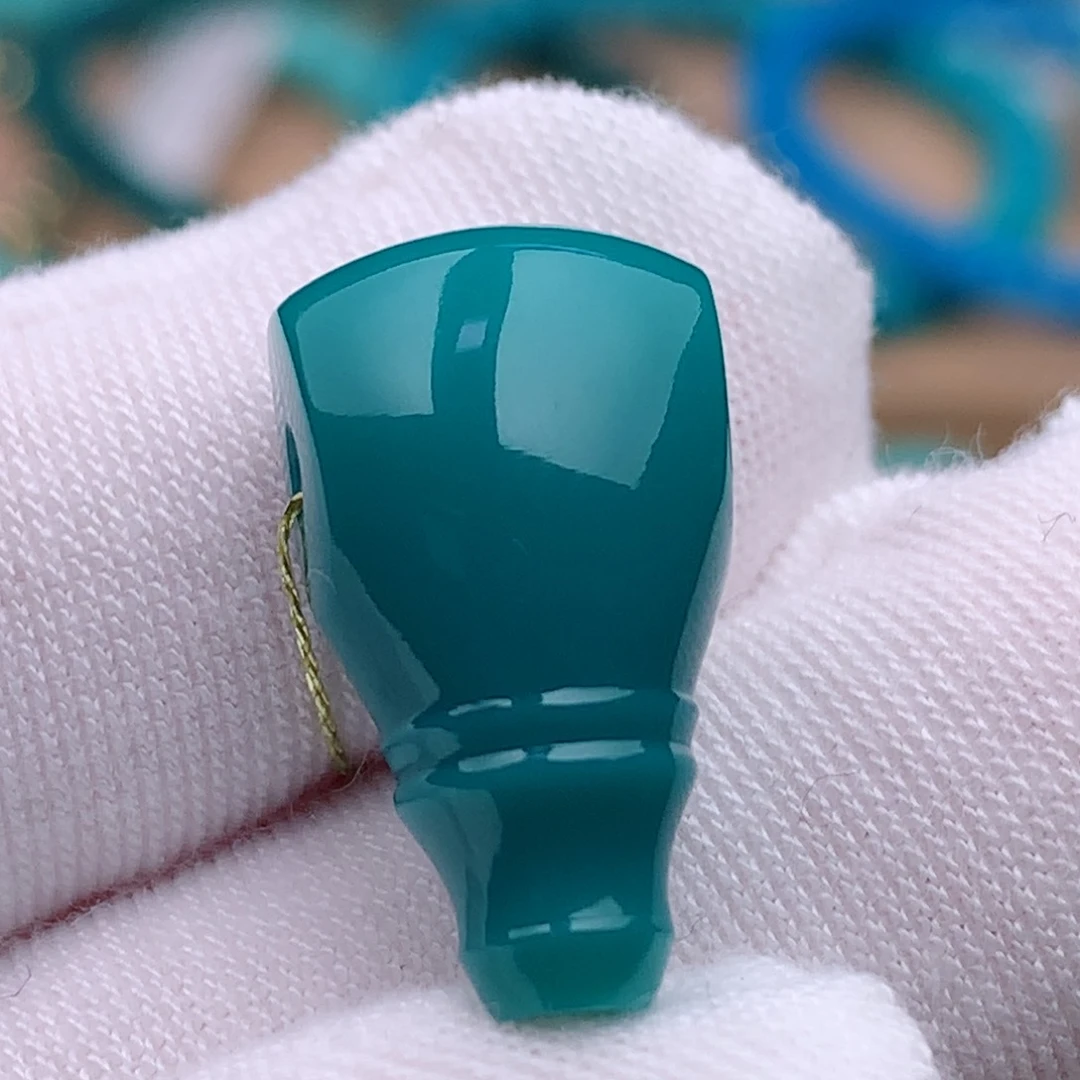 未镶嵌绿松石珠宝奇石10.8mm三通