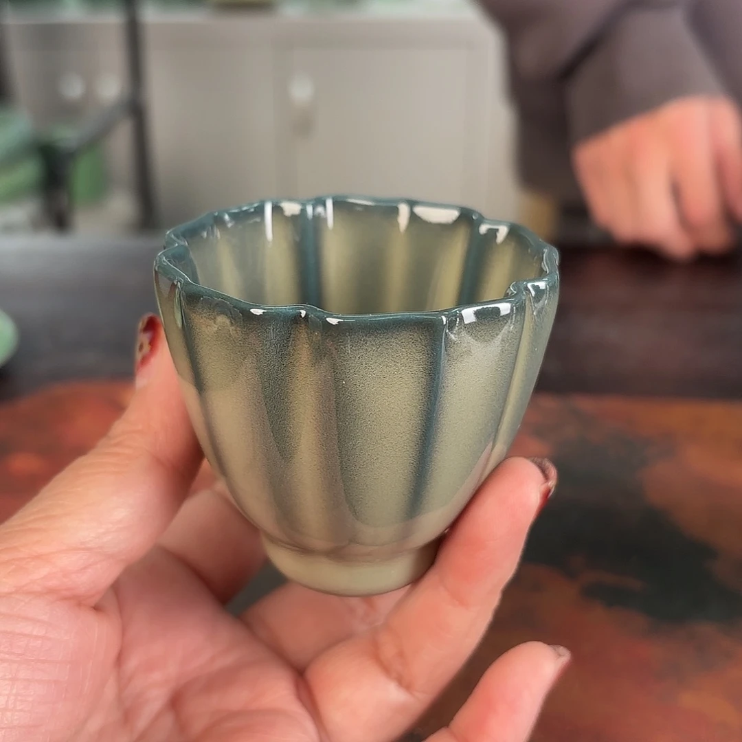 龙泉云间青瓷小米茶器