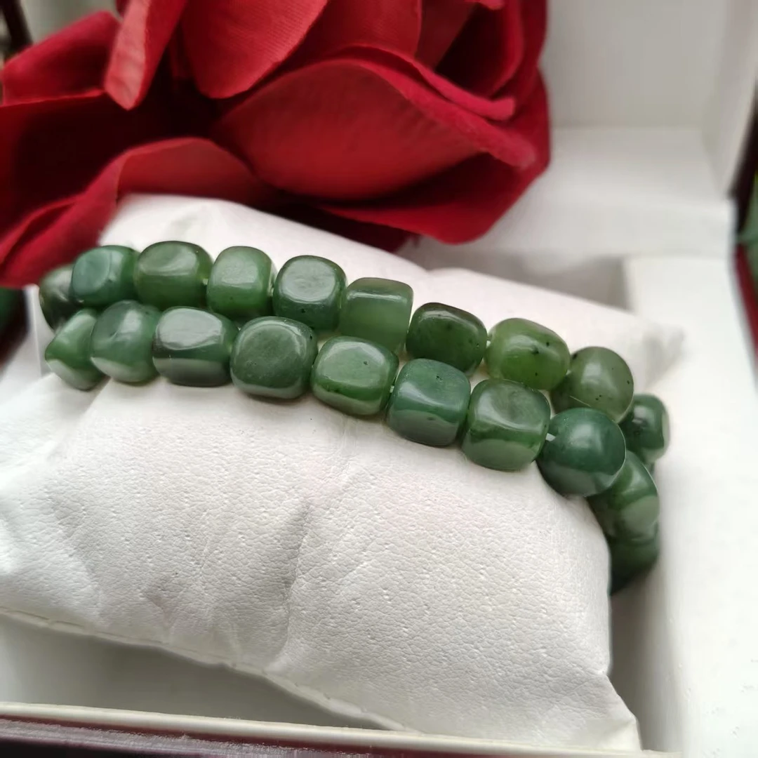 仿珍珠手链 深绿随形时尚男女礼物简约手串