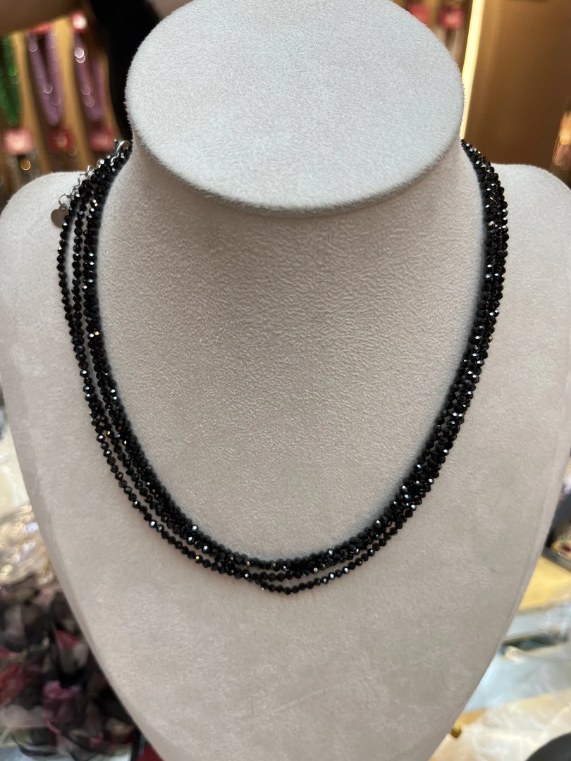 圆形尖晶石项链X-76195