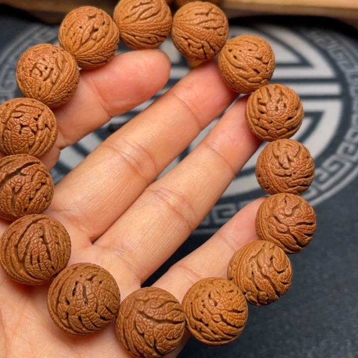 桃核手串龙纹桃核1