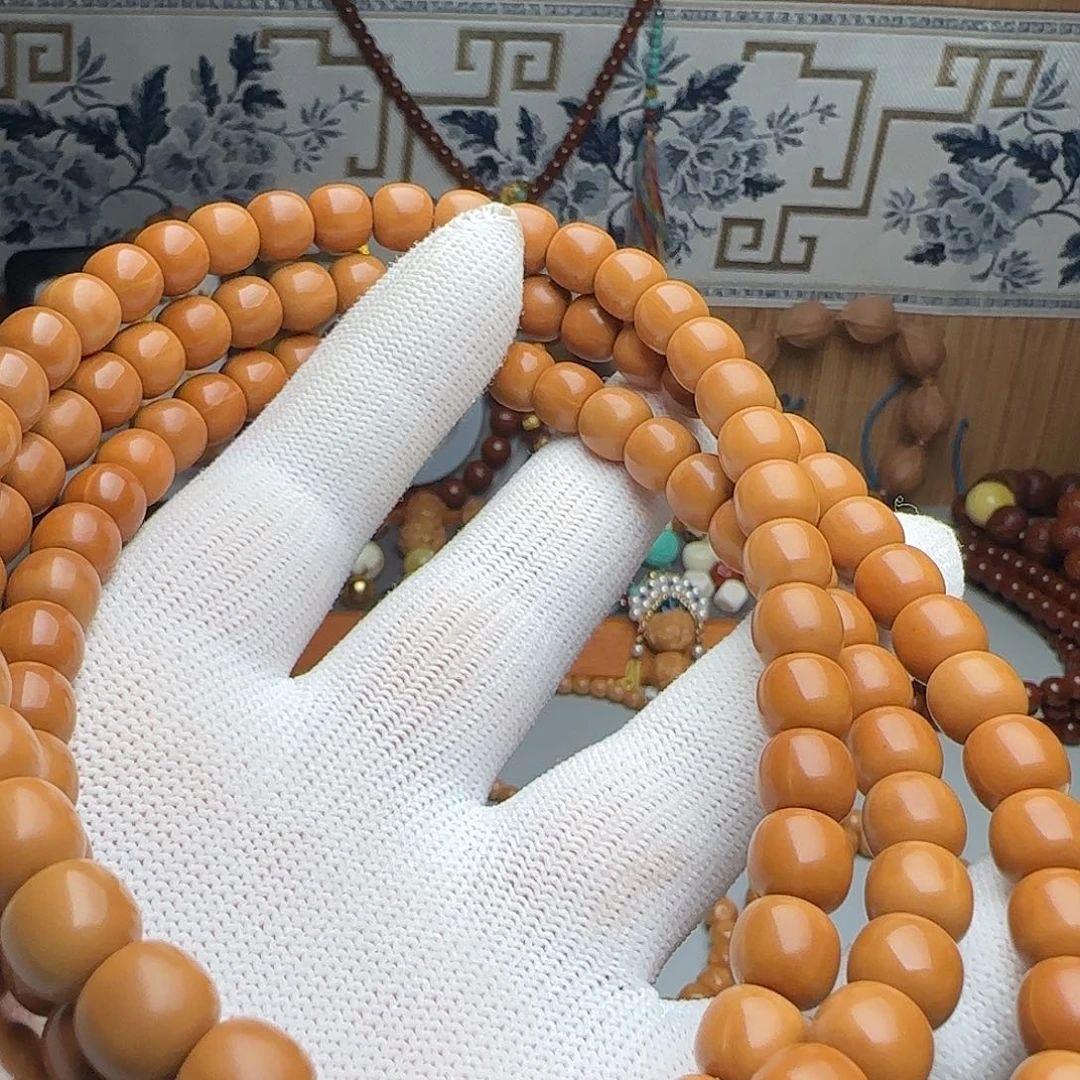 皇***弟手串猴头核桃老型108微油点