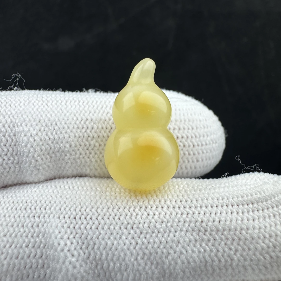 Y5491天然原矿蜜蜡 葫芦12*21mm支持复检假一罚十