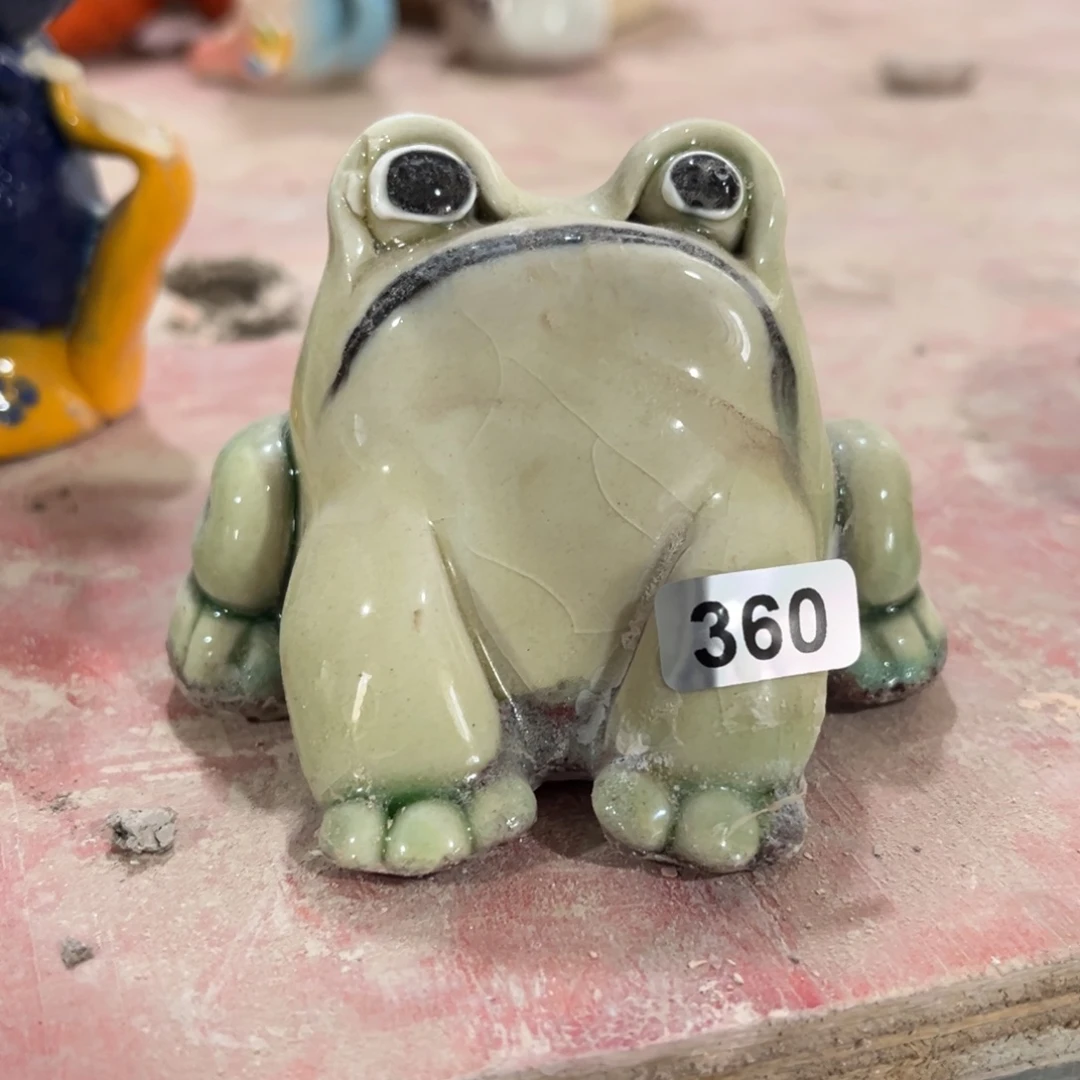 摆件纯手工抽象陶瓷摆件微瑕360