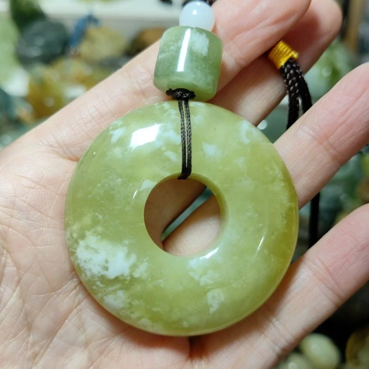 岫玉平安扣未镶嵌