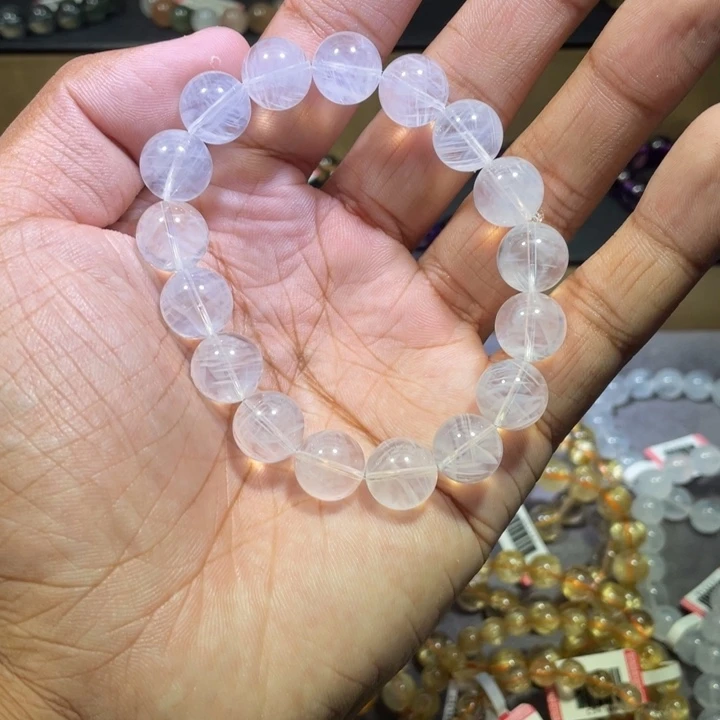 水晶手链未镶嵌全净蓝针