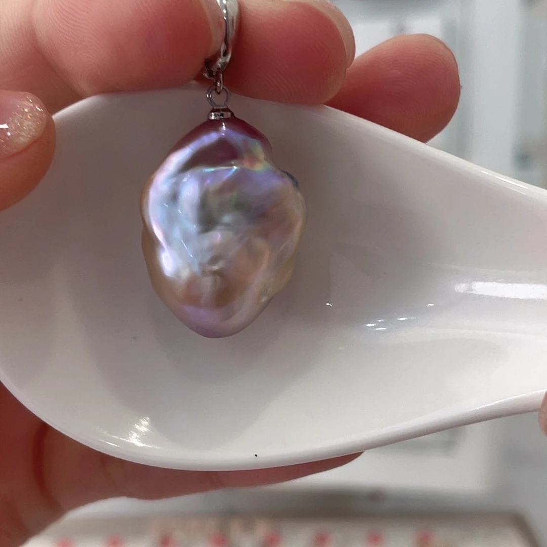 淡水珍珠颈饰银S925镶嵌